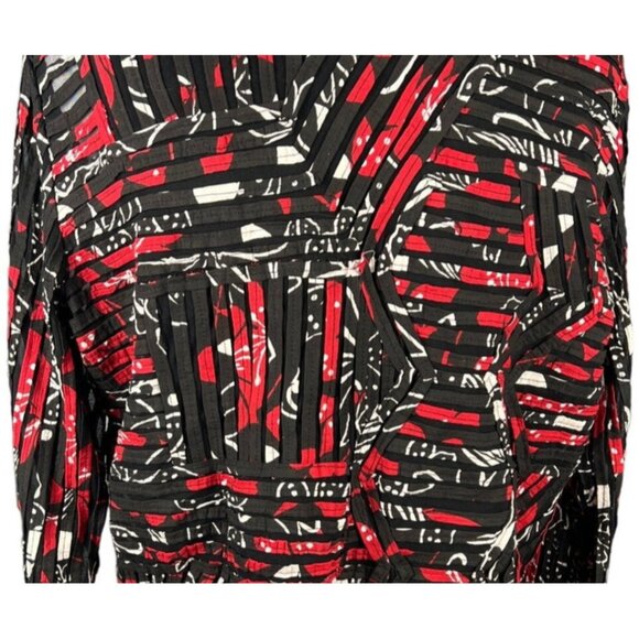 Vintage TanJay Unique Red and Black Jacket Design Size M - Picture 6 of 10